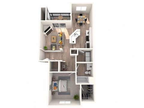 Evans Creek at Woodbridge Apartments in Redmond, Washington Sahalee Floor Plan